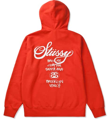 Mens Hoodies Stussy World Tour Sweater Stussy World Tour Flags