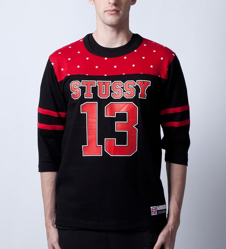 Stussy Crew Football Jersey Style T-Shirt (M)