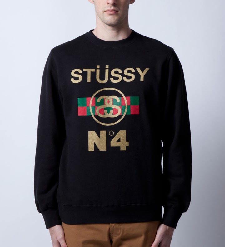 Black Crew No.4 Check Crewneck Placeholder Image