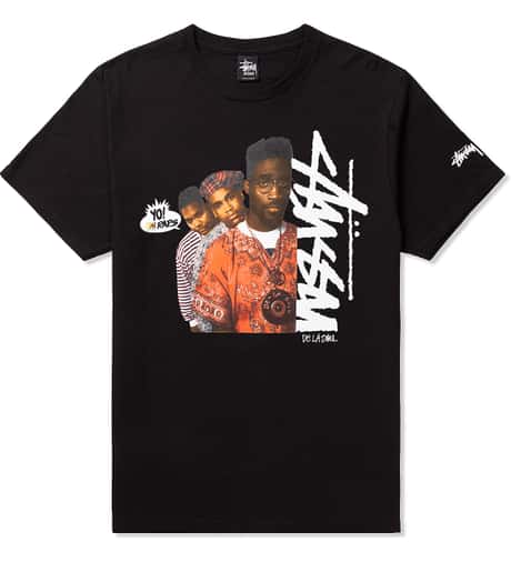Stüssy - Stussy X YO MTV RAPS! Black De La Soul T-Shirt | HBX