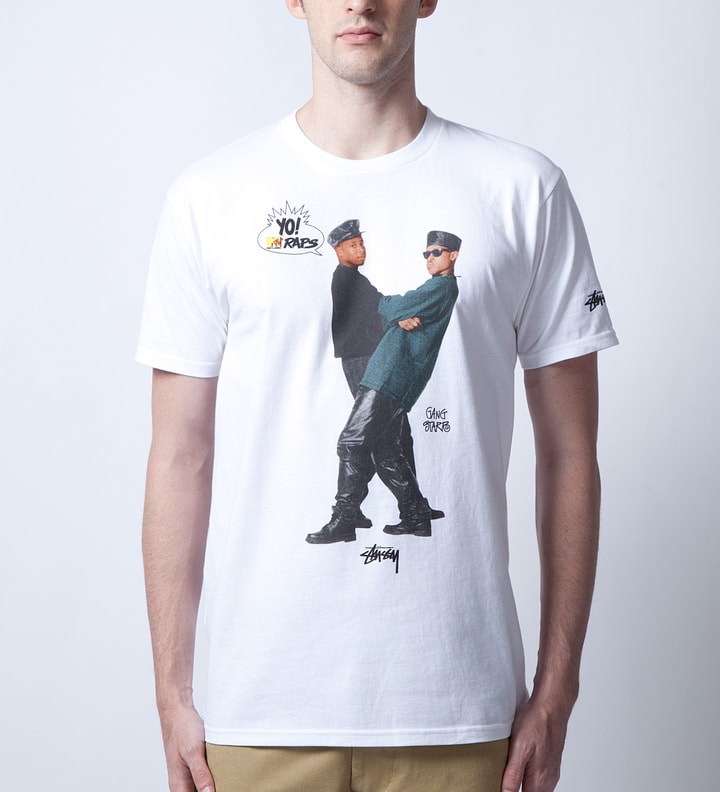 White Stussy x YO MTV RAPS! Gang Starr T-Shirt Placeholder Image