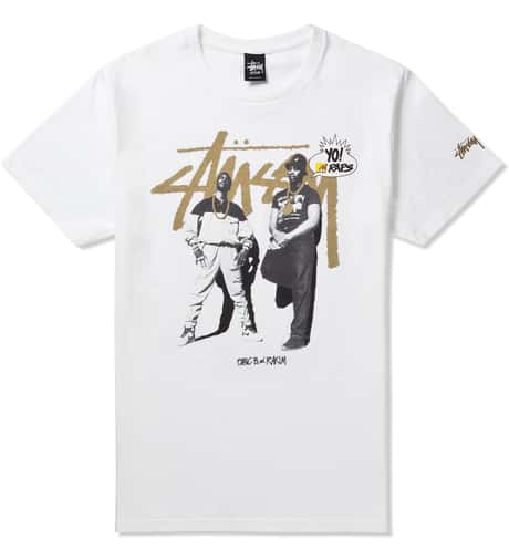 Stüssy - White Stussy X YO MTV RAPS! Eric B & Rakim T-Shirt | HBX