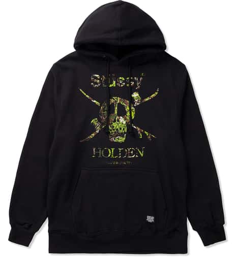 Stüssy - Stussy X Holden Black Camo Snow Skull Hoodie | HBX
