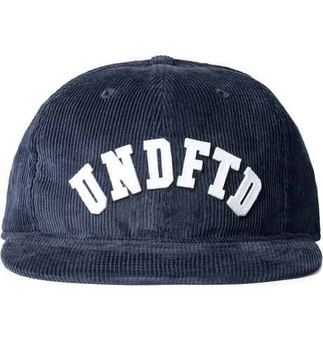 Undefeated Navy Felt UNDFTD Cord Ebbets Cap HBX