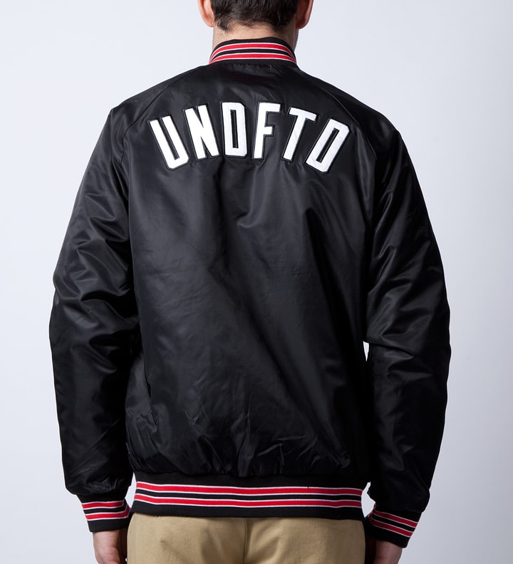 Black Tiger Satin Snap Jacket Placeholder Image