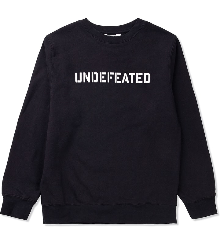 Black Undefeated Stencil Crewneck  Placeholder Image