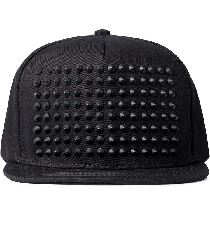 All Black Studded Snapback Cap  Placeholder Image