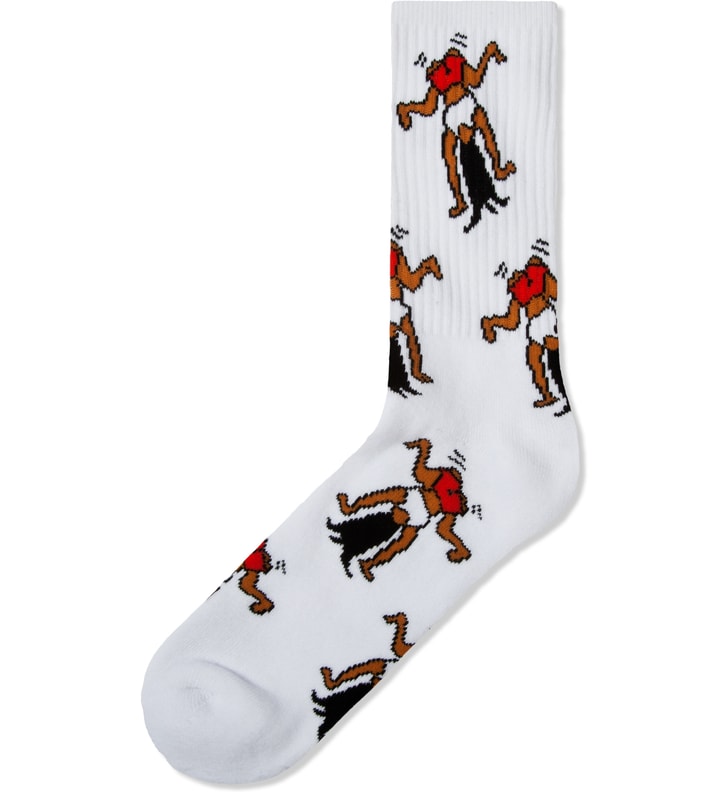 40s & Shorties White Twerk Socks