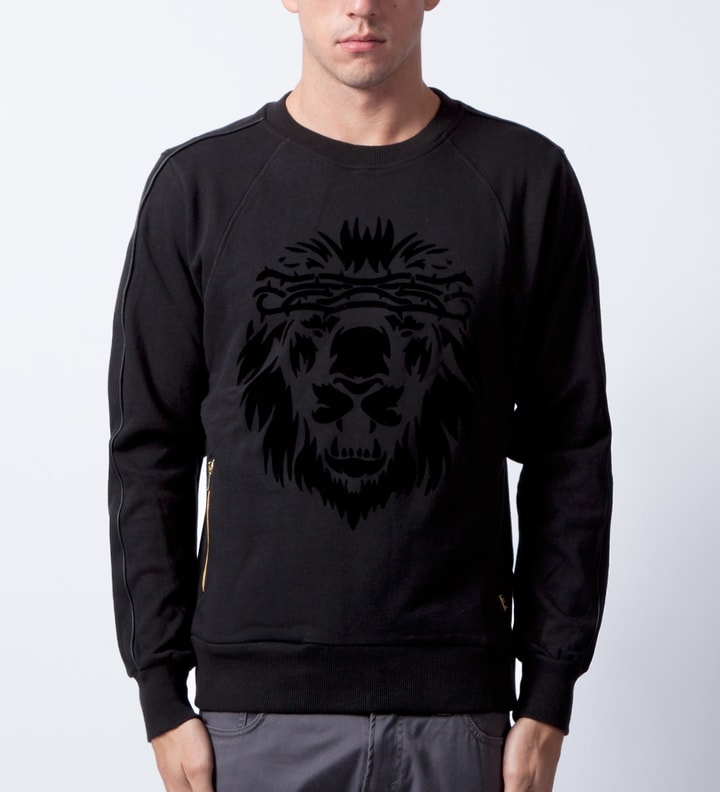 Black Lion Head Crewneck  Placeholder Image