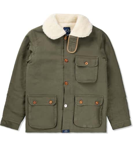 Bleu De Paname - Khaki Double Comptoir Jacket | HBX