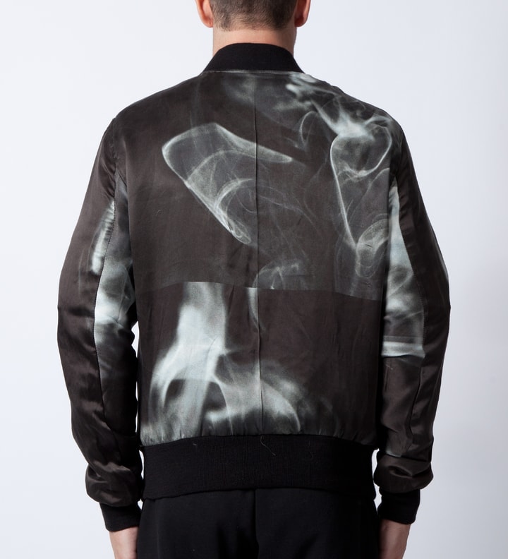 Black Pookie Silk Bomber Jacket  Placeholder Image