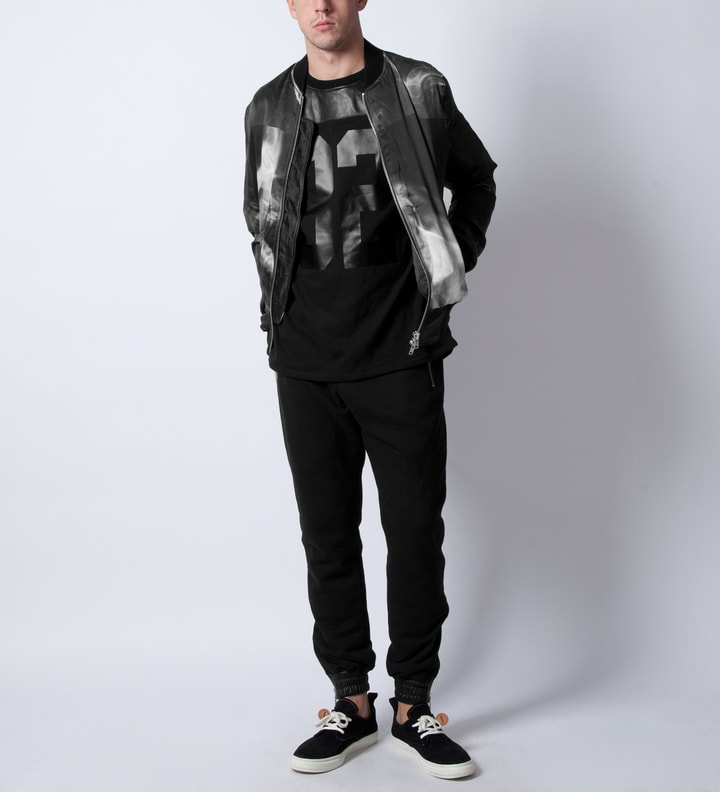 Black Pookie Silk Bomber Jacket  Placeholder Image