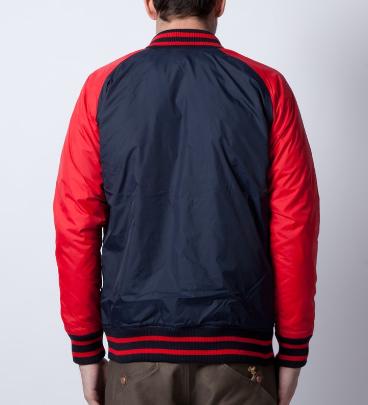 FTC Navy Nylon Varsity Jacket 