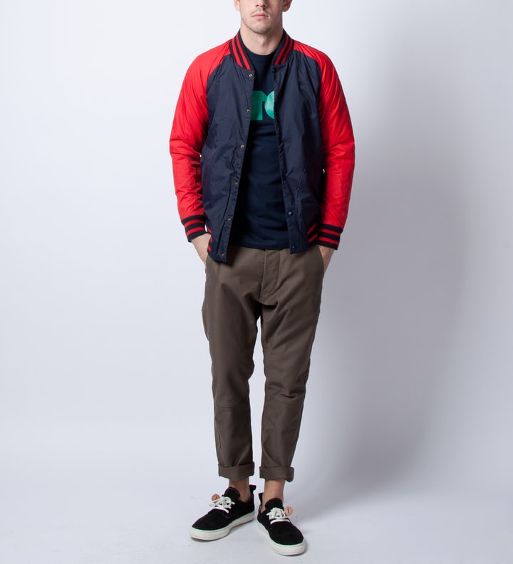 FTC Navy Nylon Varsity Jacket 