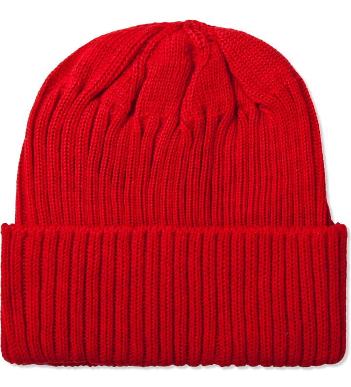 Head Porter Plus Red Cotton Knit Cap 