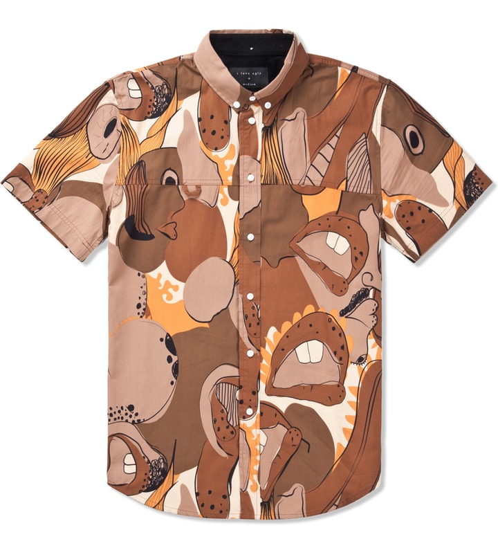 Beige Big Mouth Frankie Short Sleeve Shirt Placeholder Image