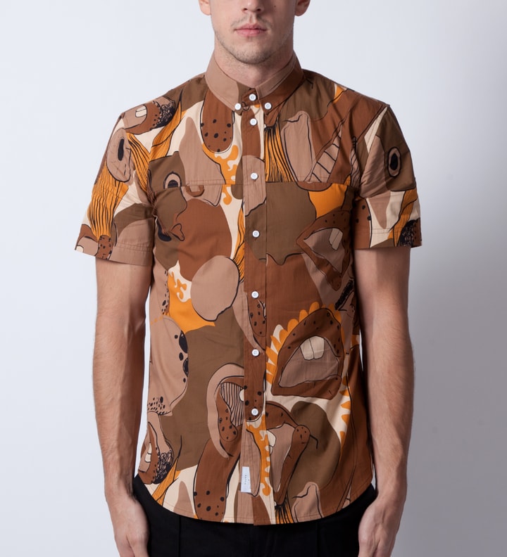 Beige Big Mouth Frankie Short Sleeve Shirt Placeholder Image