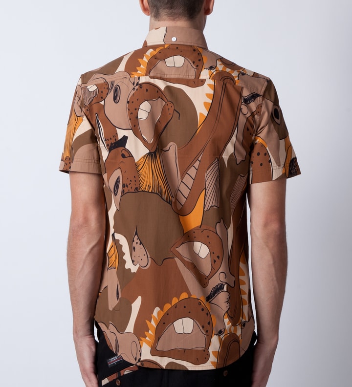Beige Big Mouth Frankie Short Sleeve Shirt Placeholder Image