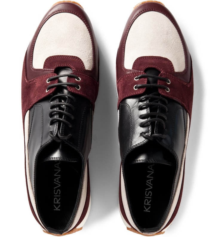 Red/White/Black Hybrid Derby Sneaker Placeholder Image
