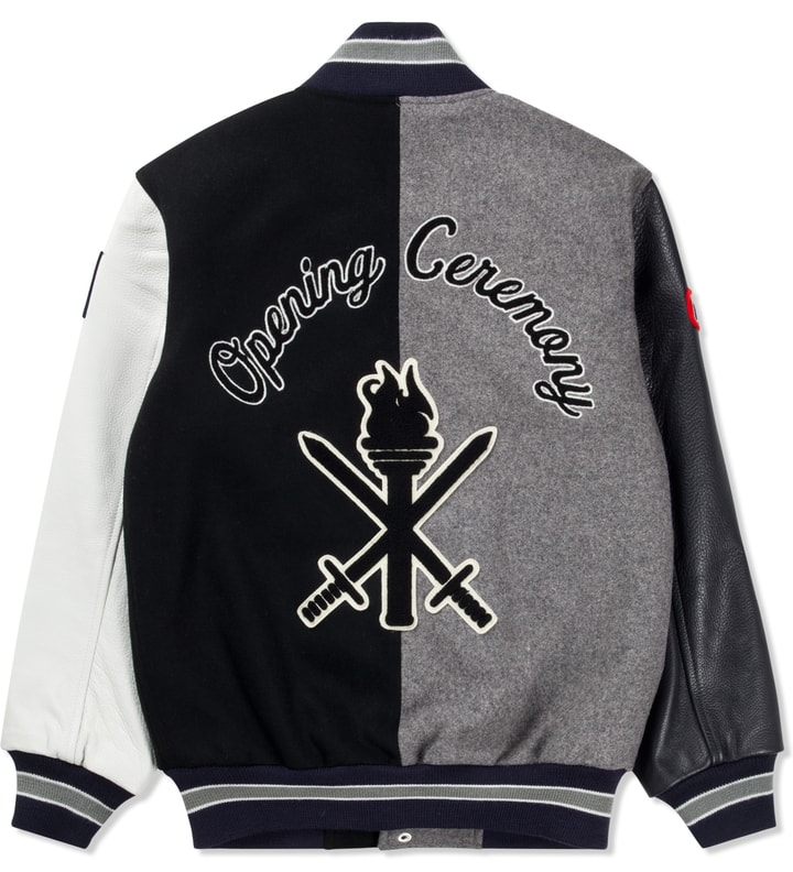 Black/White Reno Varsity Jacket  Placeholder Image