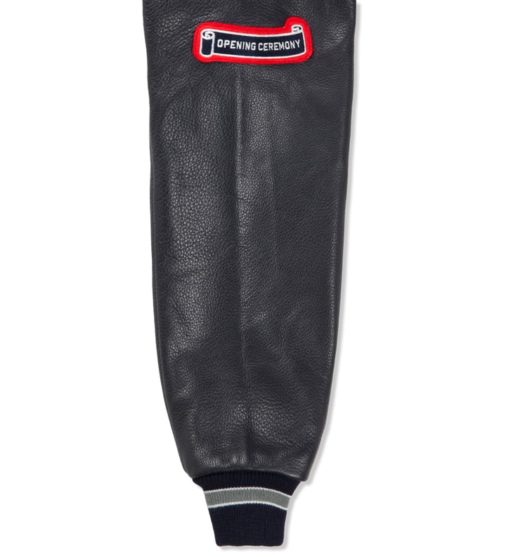 Black/White Reno Varsity Jacket  Placeholder Image