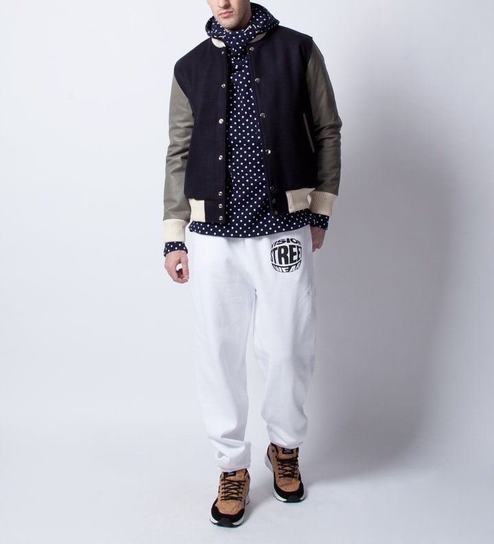Black/White Reno Varsity Jacket  Placeholder Image