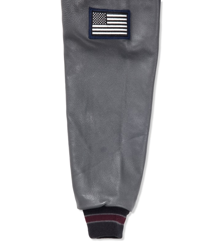 Burgundy/Navy Reno Varsity Jacket  Placeholder Image