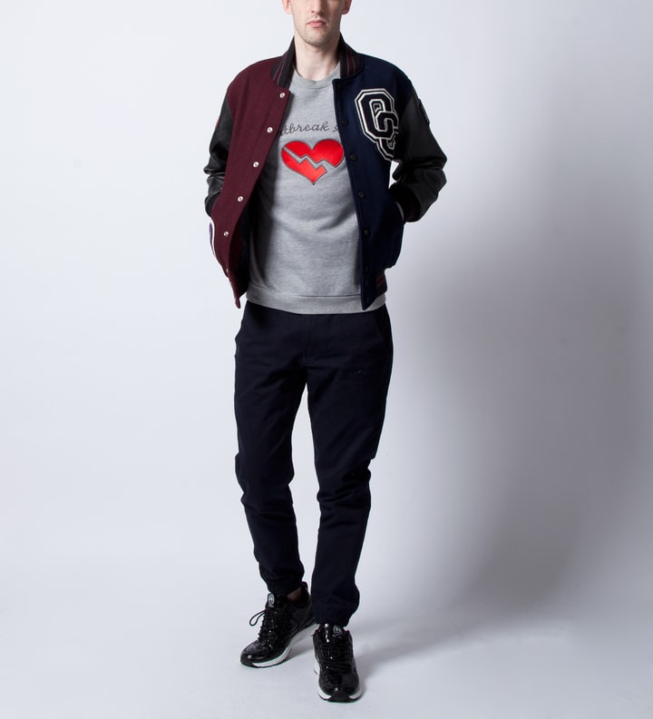 Burgundy/Navy Reno Varsity Jacket  Placeholder Image