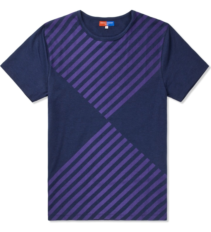 Navy Diamond Print T-Shirt  Placeholder Image