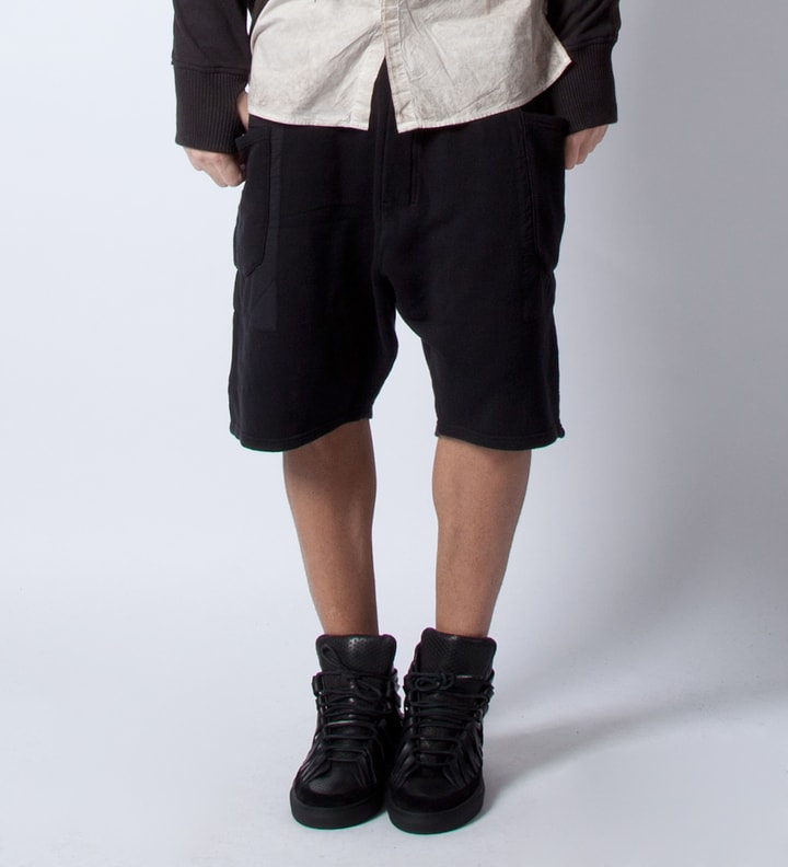 Black Pam MNS Basic Sweat Shorts Placeholder Image