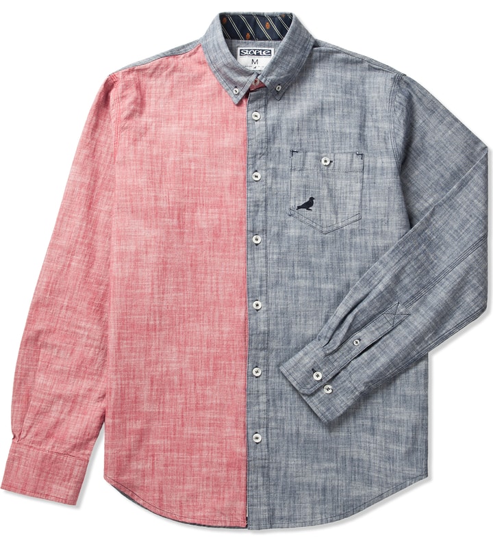 Blue Stern Blocked Shirt  Placeholder Image