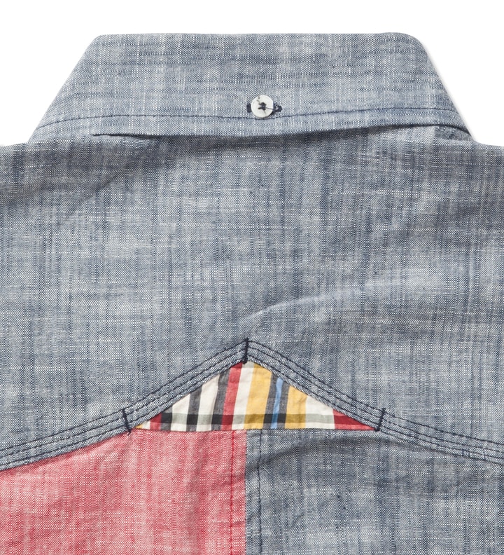 Blue Stern Blocked Shirt  Placeholder Image