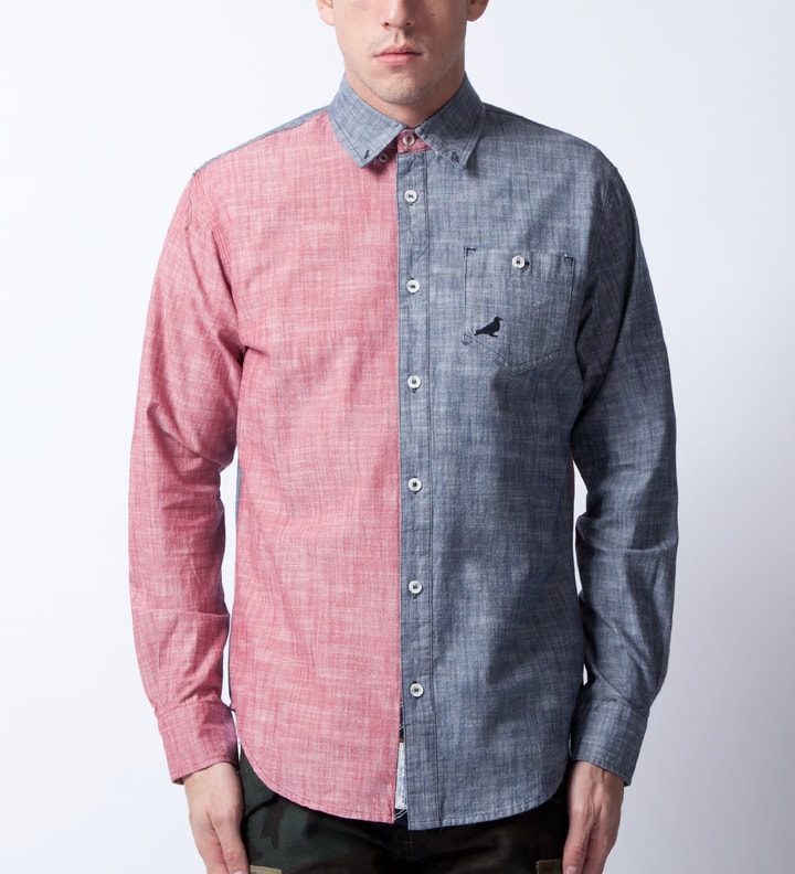 Blue Stern Blocked Shirt  Placeholder Image