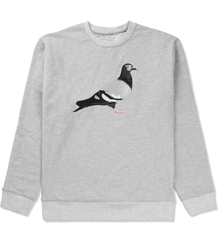 Heather Grey Tonal Pigeon Crewneck  Placeholder Image