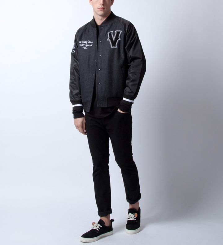 Black Farm Team Varisty Jacket  Placeholder Image
