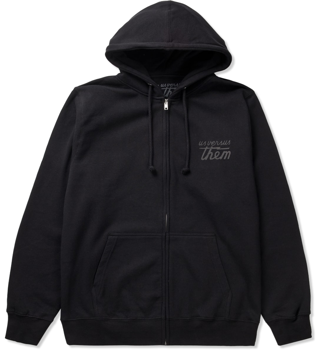 Us Versus Them - Black Reflection Eternal Zip Hoodie  HBX - Globally  Curated Fashion and Lifestyle by Hypebeast