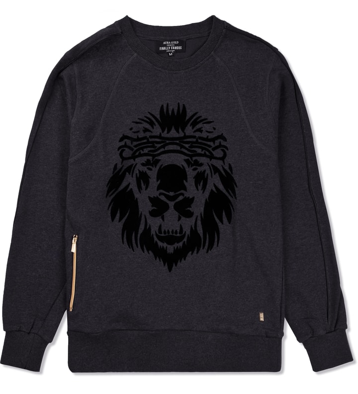 Black Lion Head Crewneck  Placeholder Image