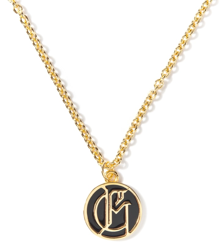 AMBUSH X G-DRAGON Gold Crest Pendant Necklace  Placeholder Image