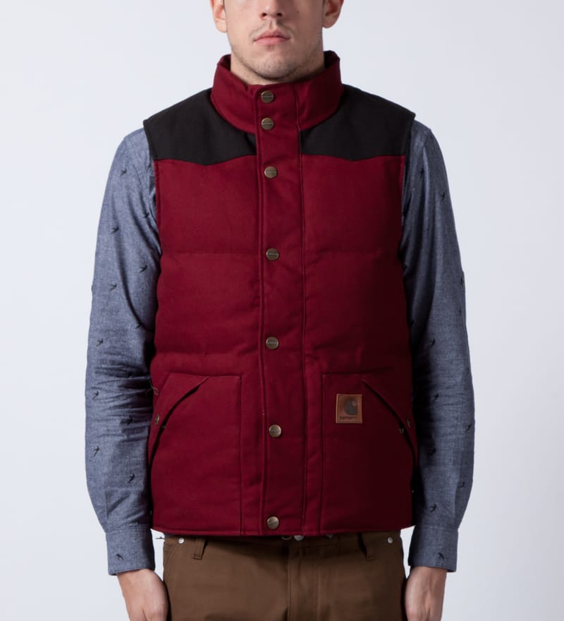 Cranberry/Black Douglas Vest 