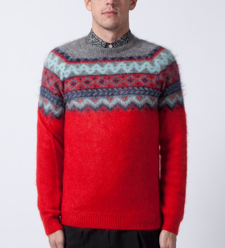 Pepper Pull Col Rond Mountain Knit Pullover Crewneck  Placeholder Image