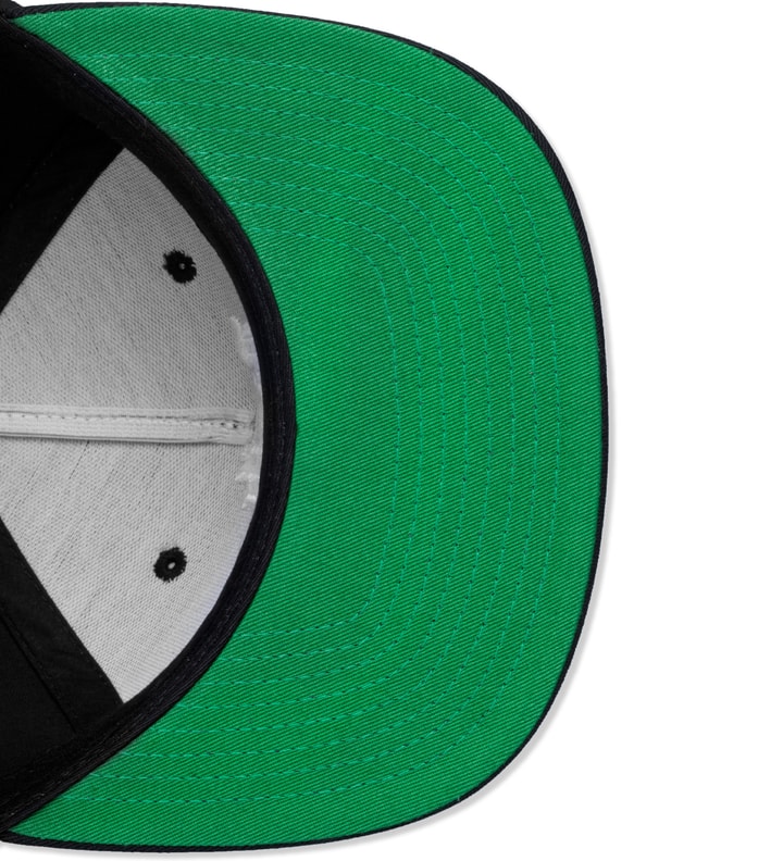 Black Cyrillic Box Snapback Cap  Placeholder Image
