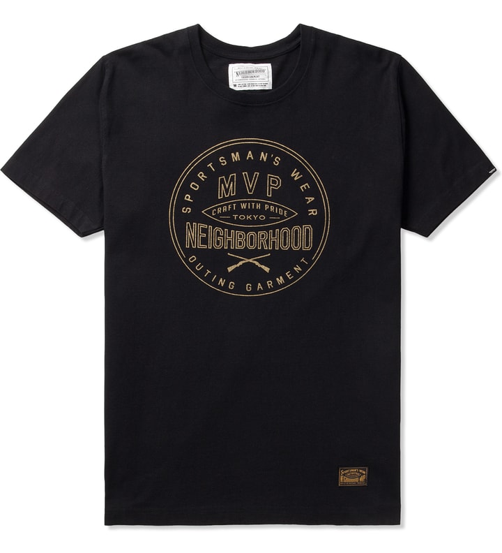 M.V.P. x NEIGHBORHOOD Black NHMV.2 "C-TEE.SS." T-Shirt  Placeholder Image
