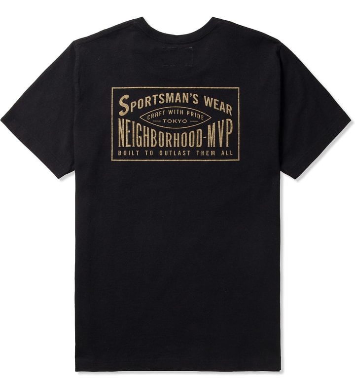 M.V.P. x NEIGHBORHOOD Black NHMV.2 "C-TEE.SS." T-Shirt  Placeholder Image