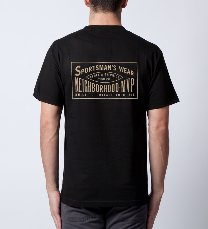M.V.P. x NEIGHBORHOOD Black NHMV.2 "C-TEE.SS." T-Shirt  Placeholder Image