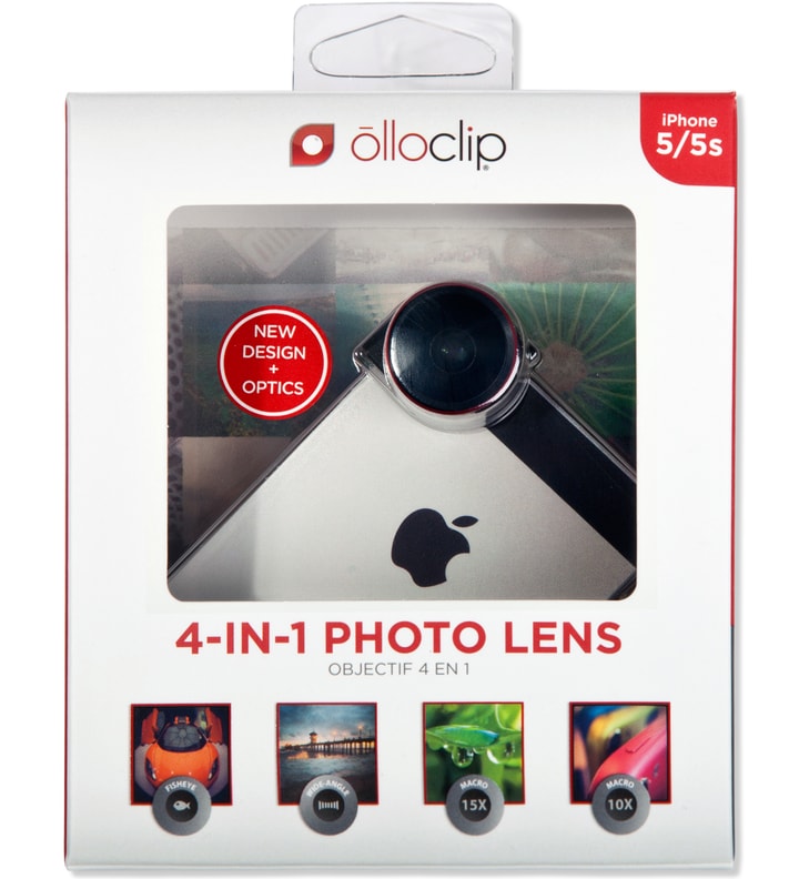 Red Lens/Black Clip 4-in-1 olloclip iPhone 5/5s: 4 in 1 Lens Placeholder Image