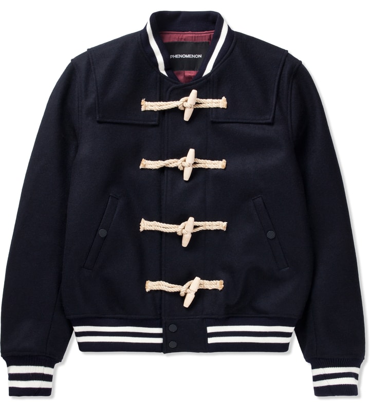 Navy Duffle Stadium Jacket Placeholder Image