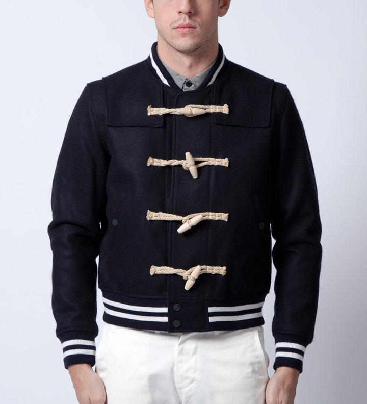 Navy Duffle Stadium Jacket Placeholder Image