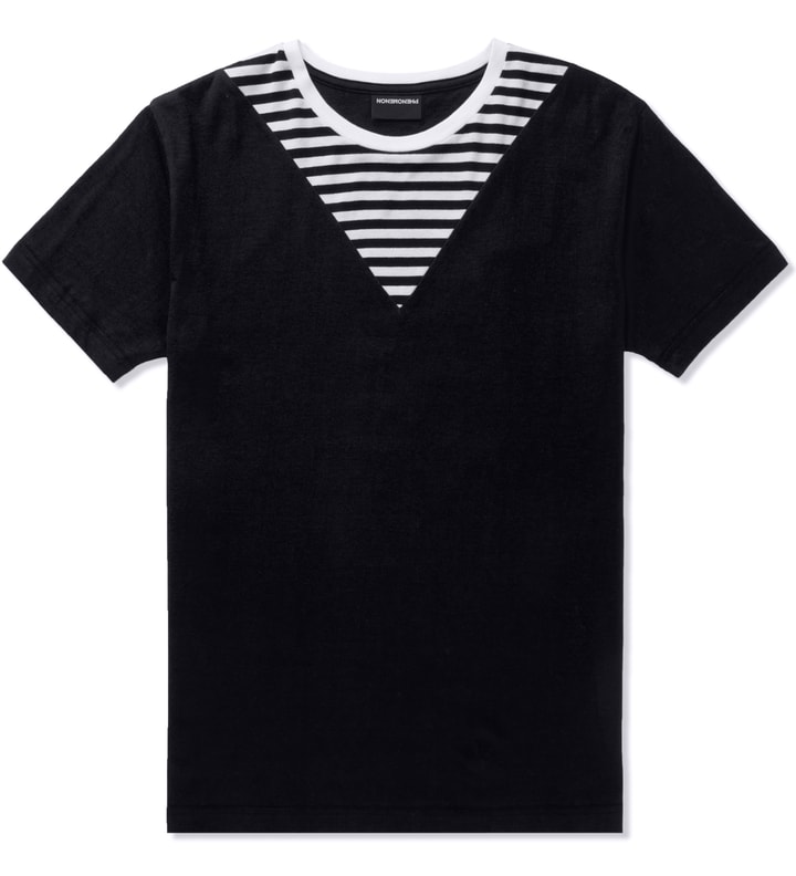 Black Border V-Cut T-Shirt Placeholder Image