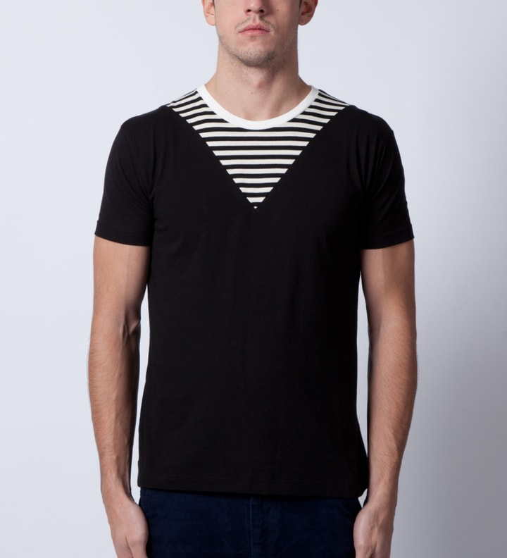Black Border V-Cut T-Shirt Placeholder Image