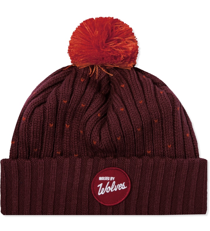 Maroon/Safety Orange Varsity Beanie Placeholder Image